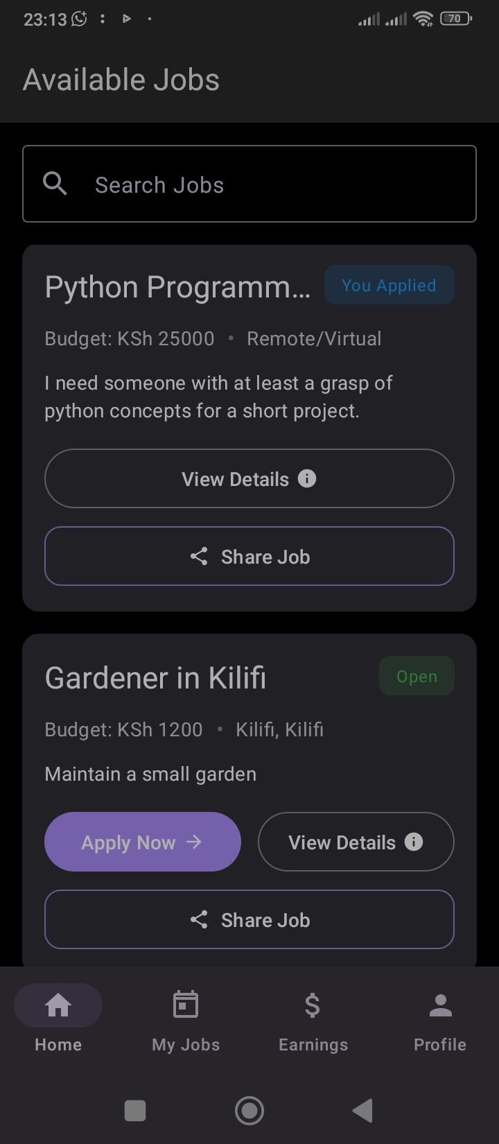Iko Job App - Rate and Review Workers